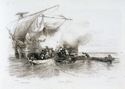 Greek Pirates by Alexandre Gabriel Decamps