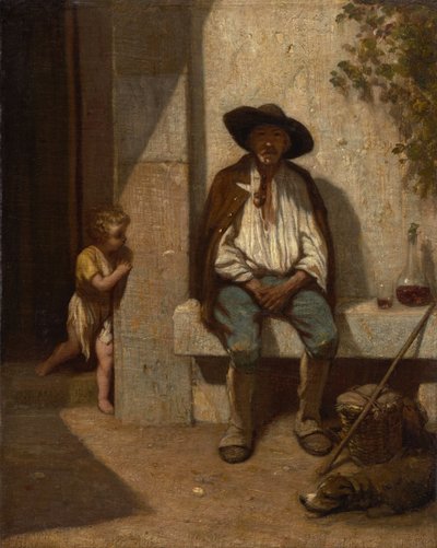 Italian Peasant by Alexandre Gabriel Decamps