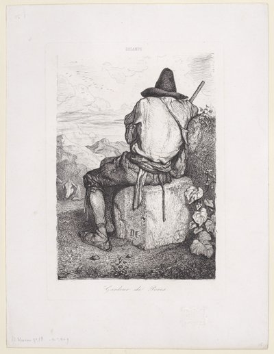 Pig Keeper, 1843 by Alexandre Gabriel Decamps