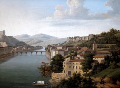 View of the Rhone by Alexandre Haycinthe Dunouy