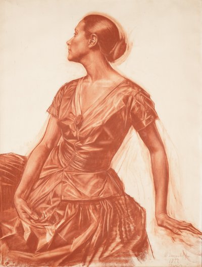 Portrait of Salome Andronikova by Alexandre Iacovleff