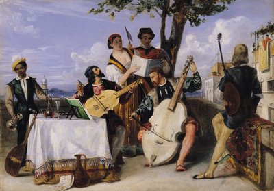 The Venetian Concert by Alexandre Jean Baptiste Hesse