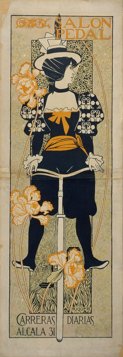 Salon Pedal Advertising Poster, 1897 by Alexandre de Riquer