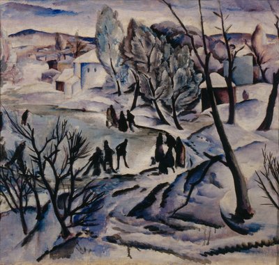 Winter. Frozen Pond by Alexei Ilyich Kravchenko