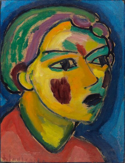 Poet Mystical head, 1917 by Alexei Javlensky von