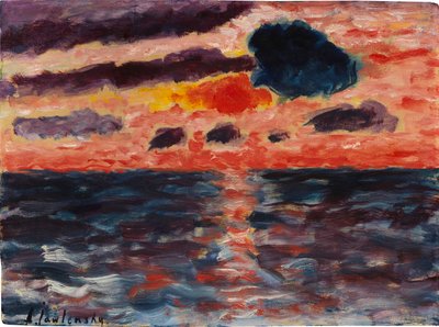 Sunset, Borkum by Alexei Javlensky von