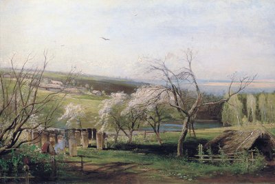 Country View by Alexei Kondratyevich Savrasov