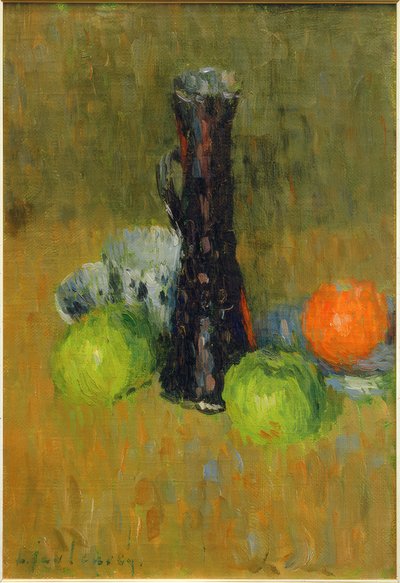 Blue Jug with Green Apples by Alexej von Jawlensky