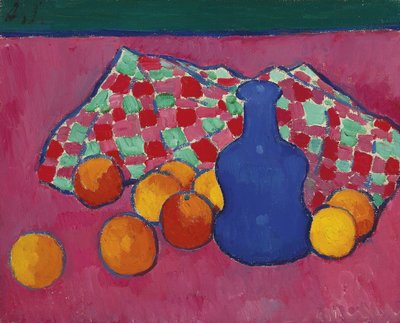 Blue Vase with Oranges by Alexej von Jawlensky