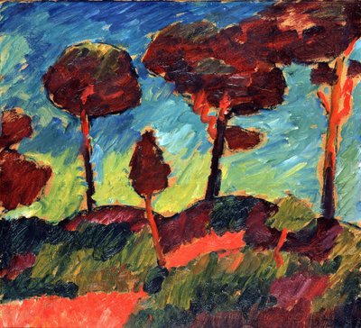 Pines in Prerow by Alexej von Jawlensky