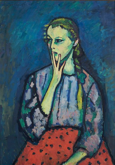 Portrait of a Girl by Alexej von Jawlensky