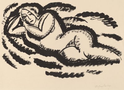 Reclining Nude by Alexej von Jawlensky