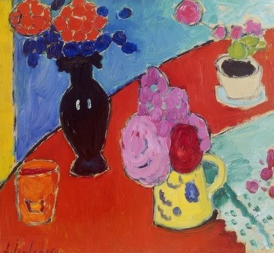Still Life with Vase and Jug. 1909 by Alexej von Jawlensky