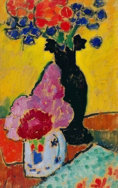 Still Life with Black Vase by Alexej von Jawlensky