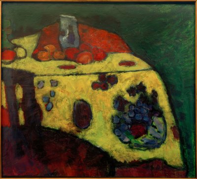 Still Life with Yellow Cloth by Alexej von Jawlensky