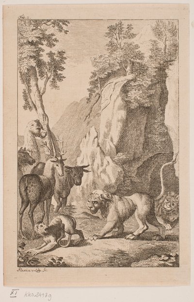 The Young Lion and the Monkey by Alexia von Lode