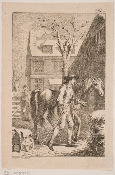 The Young Foal and the Farmer by Alexia von Lode