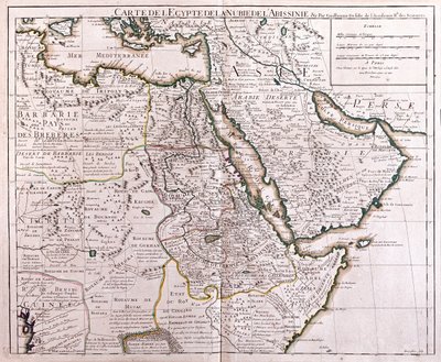 Egypt and Abyssinia by Alexis Hubert Jaillot