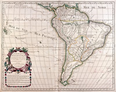 South America - by A by Alexis Hubert Jaillot