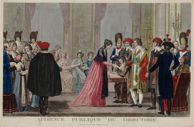 Public Audience of the Directory, ca 1797 by Alexis Chataignier