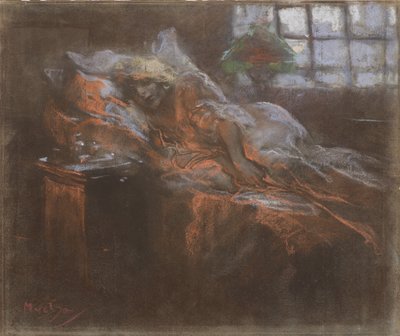 Dreaming by Alfons Marie Mucha