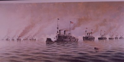Spanish-American War 1898, Battle of Manila Bay by Alfonso Sanz