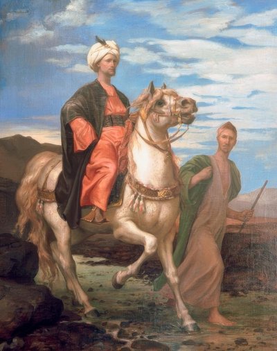 Riding Oriental Prince by Alfred Dedreux