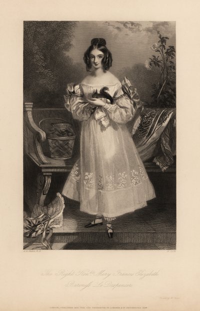 Mary Frances Elizabeth Stapleton by Alfred Edward (after) Chalon