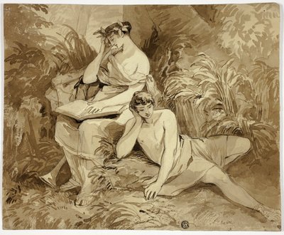 Muse and Poet by Alfred Edward Chalon