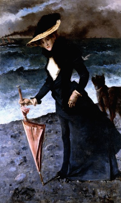 The Gale by Alfred Emile Stevens