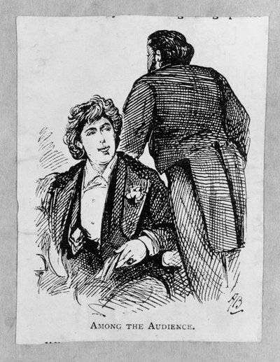 Oscar Wilde Among the Audience by Alfred Gish Bryan