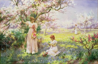 Spring: Picking Flowers by Alfred Glendening