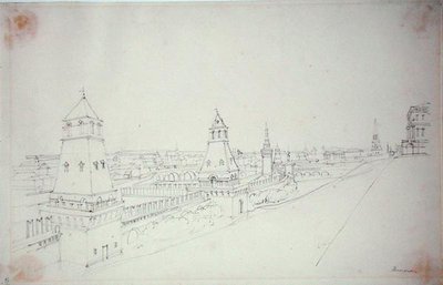 Moscow, 1827 by Alfred Gomersal Vickers
