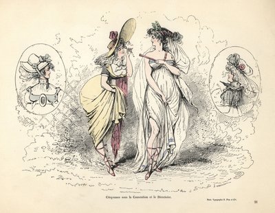 Merveilleuses in the French Revolutionary era by Alfred Grevin