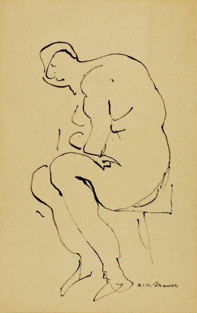 Seated Nude by Alfred H. Maurer