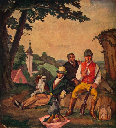 The Hunting Picnic, c1926 by Alfred Hagel