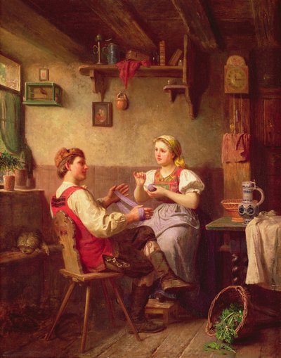 Winding wool by Alfred Hamacher