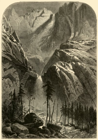 Yosemite Fall, 1872 by Alfred Harral