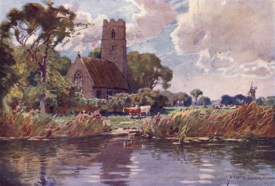 Irstead Church, Norfolk by Alfred Heaton Cooper