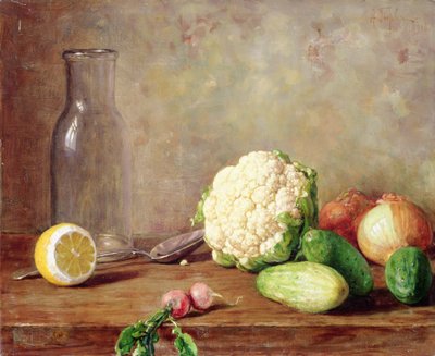 Still Life with Cauliflower by Alfred Hirv