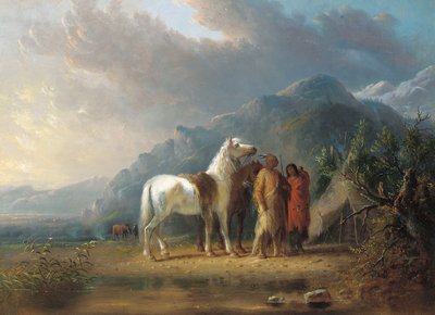 Sioux Camp by Alfred Jacob Miller