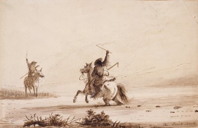 Struggling through the Quicksand by Alfred Jacob Miller