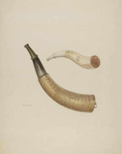 Powder Horn by Alfred Koehn