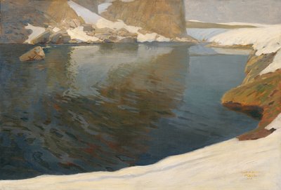 Mountain Lake by Alfred Poell