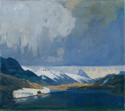 Bernina Thunderstorm by Alfred Poell