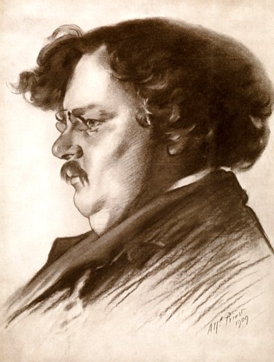 Gilbert Keith Chesterton, English writer by Alfred Priest