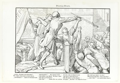 Auch ein Todtentanz, plate IV by Alfred Rethel