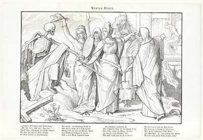Another Dance of Death, plate I by Alfred Rethel