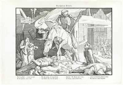 Also a Dance of Death, plate VII by Alfred Rethel
