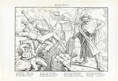 Auch ein Todtentanz, Plate V by Alfred Rethel